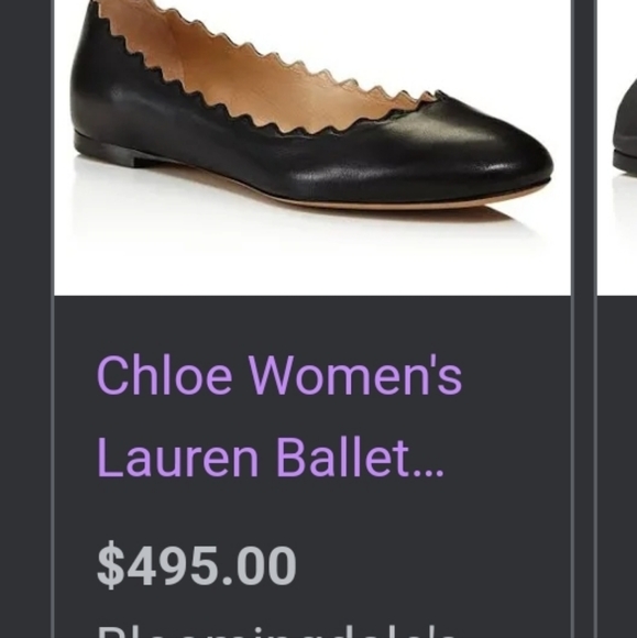 Chloé Italian Leather Ballet Flats – Black, EU 38 / US 8 - Picture 2 of 13